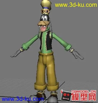 卡通狗模型带绑定，很好用的图片