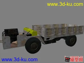 3D打印模型胶轮车   简模的图片