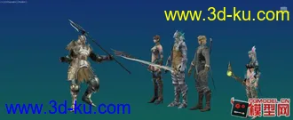 SUN 模型之男名角模型带动作呈华彩帖图的图片