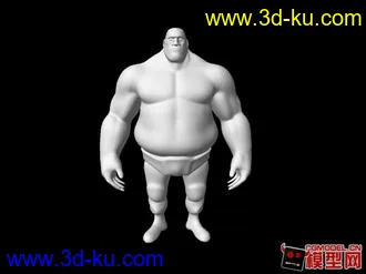 3D打印模型强壮的男人的图片