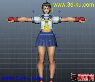 3D打印模型春日野樱 sakura 带绑定的图片
