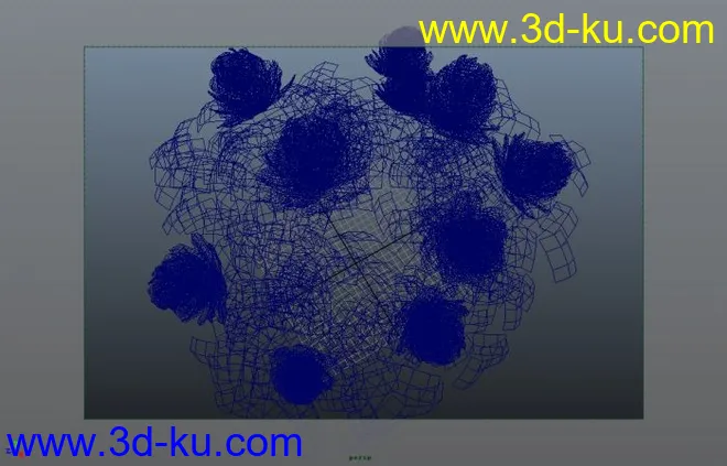 粉色小花 芙蓉 绿叶模型的图片2