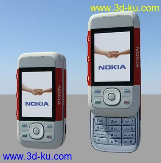 3D打印模型诺基亚5300 经典红色的图片