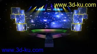 3D打印模型MAYA做的舞美，舞台！福利时间啊！的图片