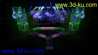 3D打印模型MAYA做的舞美，舞台！福利时间啊！的图片