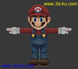超级马里奥3D模型下载的图片