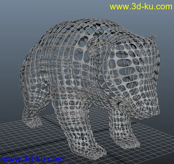 网格熊模型的图片2