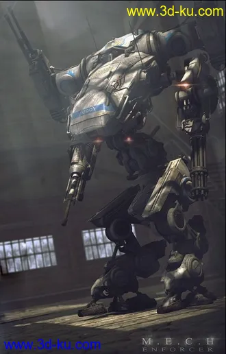 3D打印模型战争机器 Mech 2012 enforcer的图片