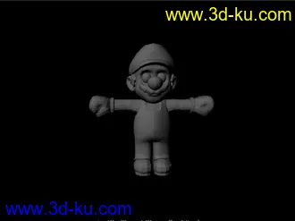3D打印模型马里奥，卡通人物的图片
