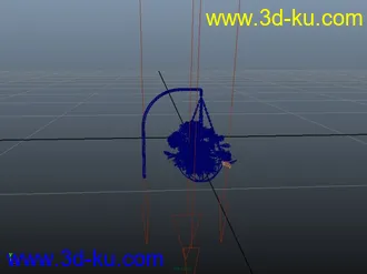 3D打印模型掉花篮 绿叶 红花 锁链 装饰的图片