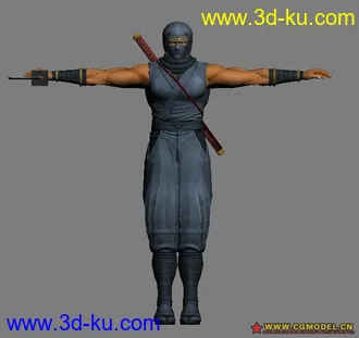 3D打印模型古代忍者造型的图片