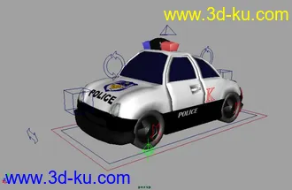 3D打印模型卡通警车的图片