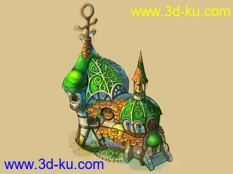 3D打印模型游戏、科幻场景、居住房屋的图片
