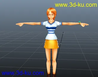 3D打印模型海贼王再次来袭——之娜美来啦！娜美补充版、巴基船长、小海军士兵等......的图片