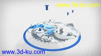 3D打印模型机械机芯的图片