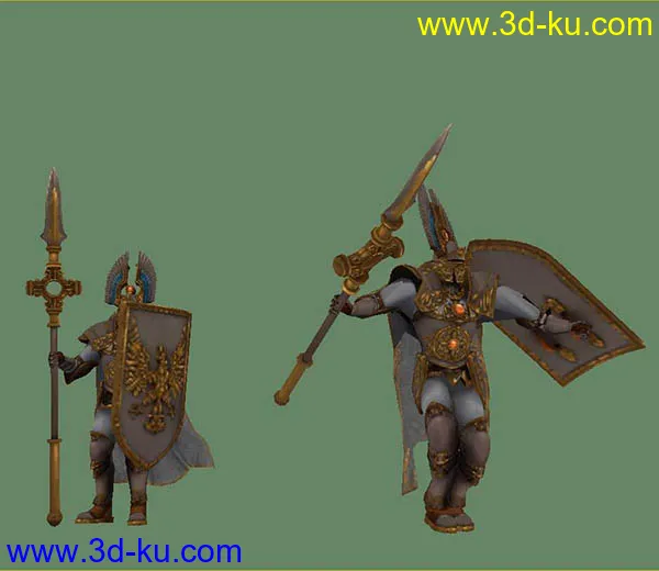古代罗马士兵模型带动作呈罗马帖图的图片2