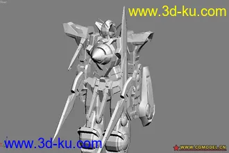3D打印模型高达系列之能天使高达 素模！的图片