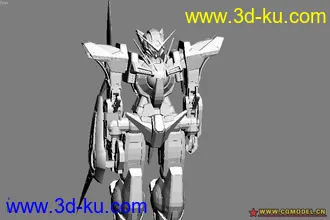 3D打印模型高达系列之能天使高达 素模！的图片