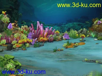3D打印模型非常好的海底场景的图片