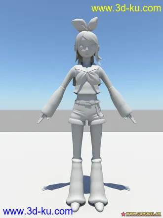 3D打印模型卡通妹妹的图片