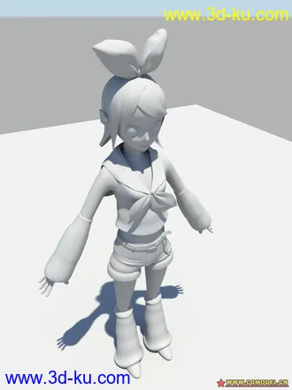 3D打印模型卡通妹妹的图片