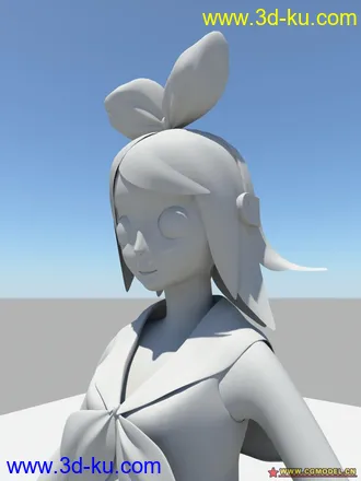 3D打印模型卡通妹妹的图片