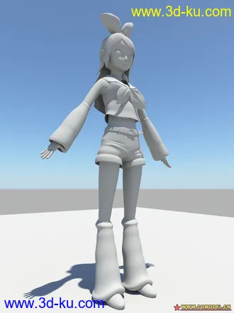 3D打印模型卡通妹妹的图片