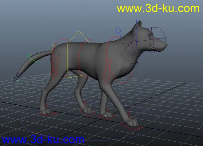 动画_狼走路模型的图片1