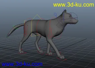 3D打印模型动画_狼走路的图片