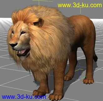 3D打印模型OBJ狮子，喜欢的自己下载吧。不知道怎么上图……的图片