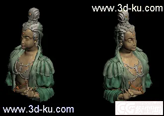 3D打印模型观音胸像的图片