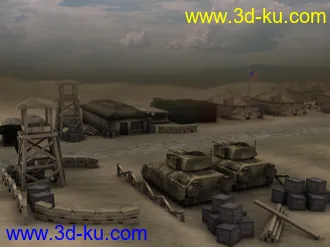 3D打印模型军事大战场景的图片