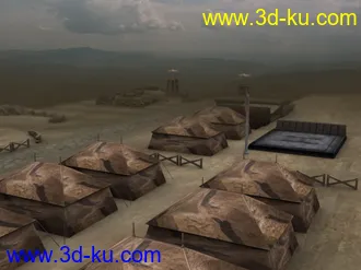 3D打印模型军事大战场景的图片