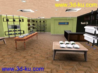 3D打印模型免费发个服装店室内场景的图片