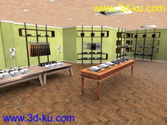 3D打印模型免费发个服装店室内场景的图片