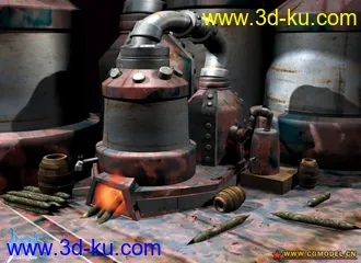 3D打印模型机械场景的图片