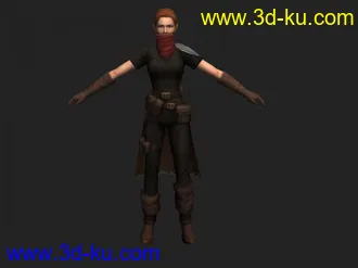 3D打印模型现代女性盗贼的图片