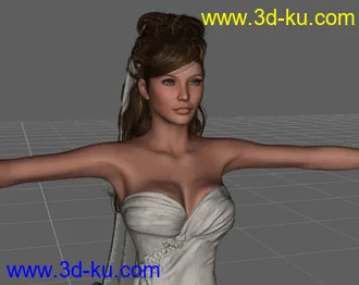 3D打印模型婚纱 Just Married的图片