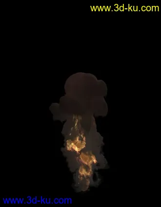 3D打印模型FumeFx 模拟爆炸效果的图片
