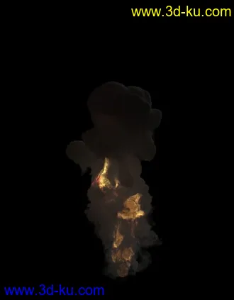 3D打印模型FumeFx 模拟爆炸效果的图片