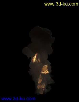 3D打印模型FumeFx 模拟爆炸效果的图片