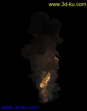 3D打印模型FumeFx 模拟爆炸效果的图片