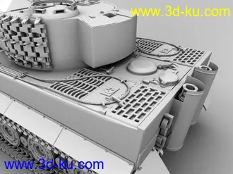 3D打印模型虎式坦克 后期型 真的高模！！！的图片