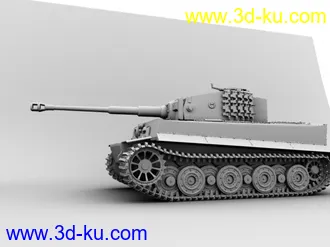 3D打印模型虎式坦克 后期型 真的高模！！！的图片