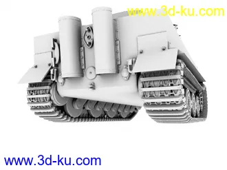 3D打印模型虎式坦克 后期型 真的高模！！！的图片
