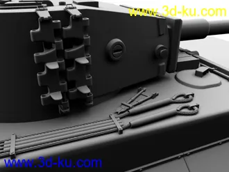 3D打印模型虎式坦克 后期型 真的高模！！！的图片