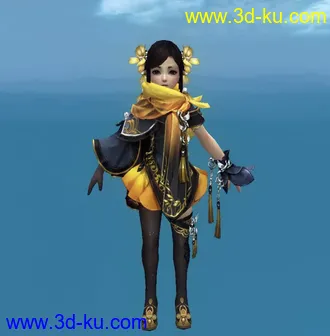 3D打印模型剑网三贺华岁，秋分时装。整理不易，请且行且珍惜......的图片