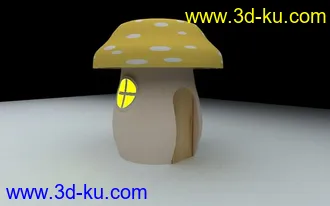 3D打印模型Q版磨菇房（新手)的图片