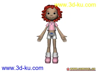 3D打印模型女孩儿的图片