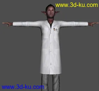 3D打印模型一个医学半兽人-带normal贴图的图片